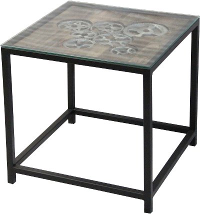 Industrial End Table Base - Steampunk