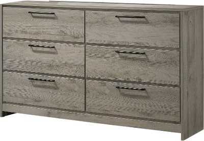 Modern Light Gray Dresser - Alix