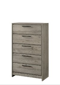 Modern Light Gray Chest of Drawers - Alix