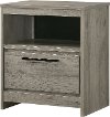 Clearance Modern Light Gray Nightstand - Alix