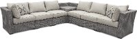 Wicker 7 Piece Patio Sectional with Storage - Tahoe