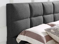Modern Gray Upholstered Queen Platform Bed - Charlotte-2