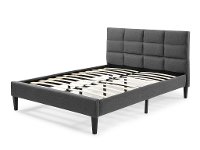 Modern Gray Upholstered Queen Platform Bed - Charlotte-5