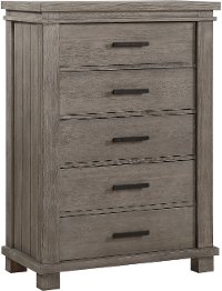 Classic Mission Gray Chest of Drawers - Tribecca