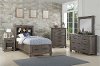 Clearance Classic Mission Gray 4 Piece Twin Bedroom Set - Tribecca