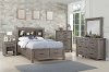 Classic Mission Gray 4 Piece Full Bedroom Set - Tribecca