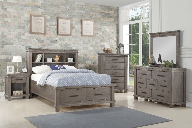 Classic Mission Gray 4 Piece Full Bedroom Set Tribecca Rc Willey Classic Mission Gray 4 Piece Full Bedroom Set Tribecca Rc Willey Furniture