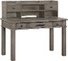 Clearance Classic Mission Gray Computer Desk with Hutch - Tribecca