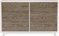 Modern White and Oak Dresser - Brampton-2