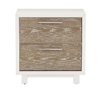 Modern White and Oak Nightstand - Brampton-2