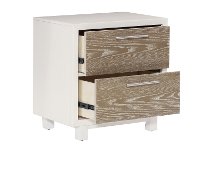 Modern White and Oak Nightstand - Brampton-3