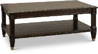 Transitional Walnut Coffee Table - Valley View-2
