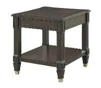 Transitional Walnut End Table - Valley View