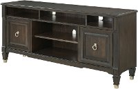 66 Inch Transitional Walnut TV Stand - Valley View