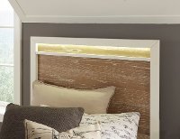 White and Oak 4 Piece Twin Bedroom Set - Brampton-2