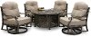 5 Piece Patio Fire Pit Set - Macan