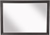 Clearance Modern Espresso Brown Beveled Mirror - Maddax