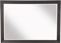 Modern Espresso Brown Beveled Mirror - Maddax