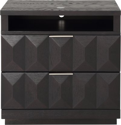 Modern Espresso Brown Nightstand - Maddax