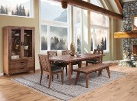 Rustic Rough Sawn 6 Piece Dining Set - Havanna