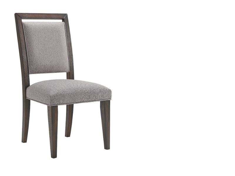 Contemporary Gray Upholstered Dining, Upholstered Dining Room Chairs With Arms