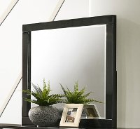 Modern Dark Brown Mirror - Chantal