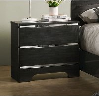 Modern Dark Brown Nightstand - Chantal
