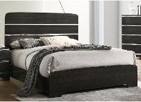 Modern Dark Brown Queen Bed - Chantal