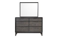 Contemporary Ash Gray Mirror - Florian-2