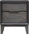 Contemporary Ash Gray Nightstand - Florian