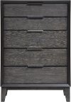 Clearance Contemporary Ash Gray Chest of Drawers - Florian