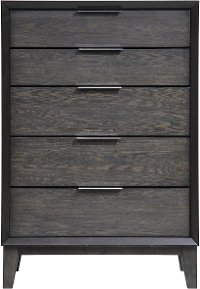Contemporary Ash Gray Chest of Drawers - Florian