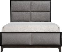 Contemporary Ash Gray Queen Upholstered Bed - Florian