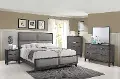 Contemporary Ash Gray 4 Piece Queen Bedroom Set - Florian