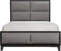 Contemporary Ash Gray King Upholstered Bed - Florian