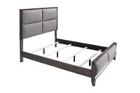 Contemporary Ash Gray King Upholstered Bed - Florian-3
