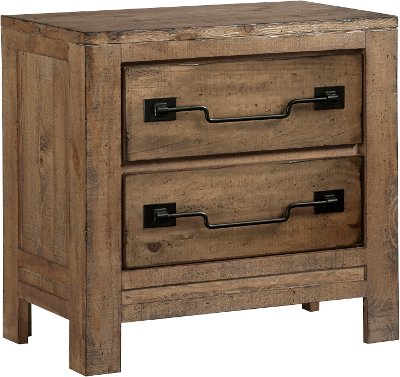 Rustic Pine Nightstand - Windsor