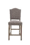 Brown and Gray Upholstered Counter Height Stool - Keystone-2
