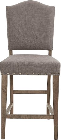 Brown and Gray Upholstered Counter Height Stool - Keystone-2