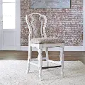 244-B650124 Magnolia Manor Antique White and Ivory Counter Height Stool