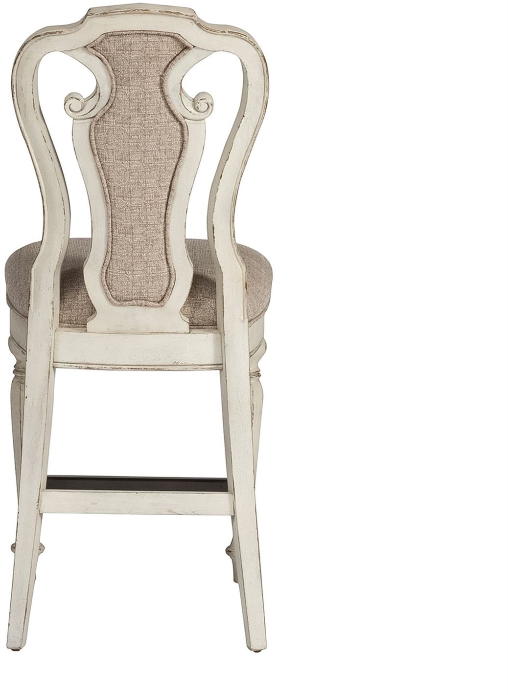 Magnolia Manor Classic White and Ivory Counter Height Stool-3