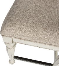 Magnolia Manor Classic White and Ivory Counter Height Stool-4