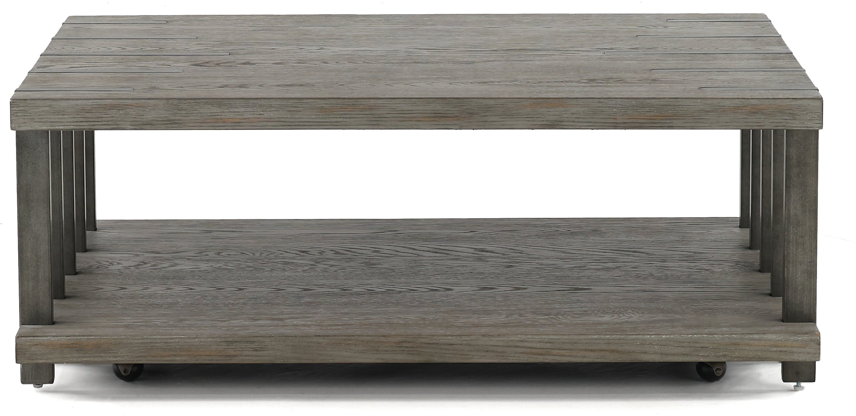 Eldridge Weathered Gray Coffee Table-1