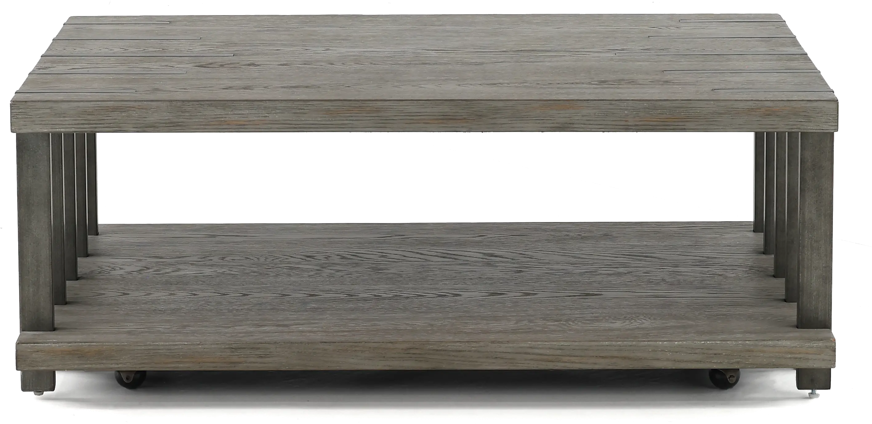 Eldridge Weathered Gray Coffee Table-1