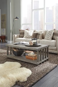 Weathered Gray Coffee Table - Eldridge-2