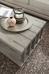 Weathered Gray Coffee Table - Eldridge-3