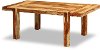 Clearance Natural Sheesham Rustic Dining Room Table - Tahoe Two