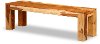 Natural Sheesham Rustic Dining Bench - Tahoe Two