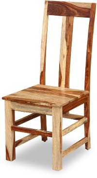 Natural Sheesham Rustic Dining Room Chair - Tahoe Two