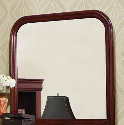 Classic Traditional Cherry Mirror - Bordeaux